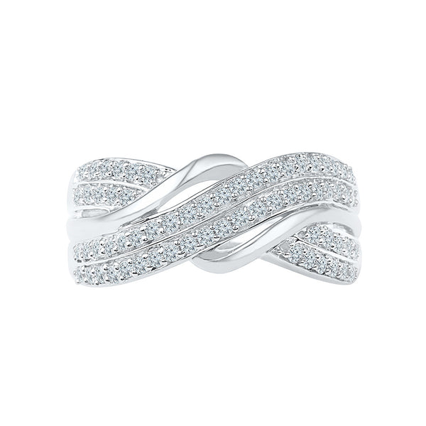 Unique Designer Diamond Engagement Ring, Ladies Diamond Swirl Cocktail Ring,  Statement Ring, Pave Diamonds, Ideal Anniversary Gift -  Norway
