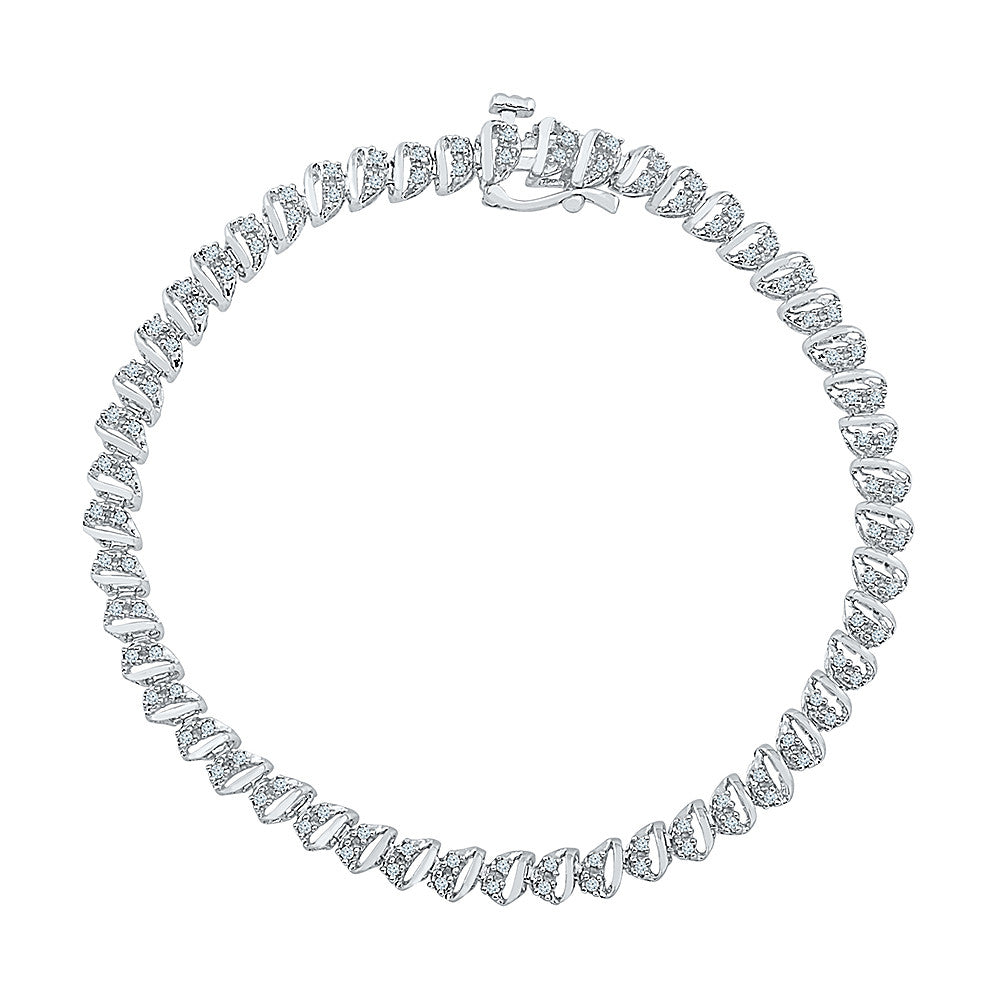 Buy quality Egyedi diamond tennis bracelet in 18k hallmark rose gold in Pune