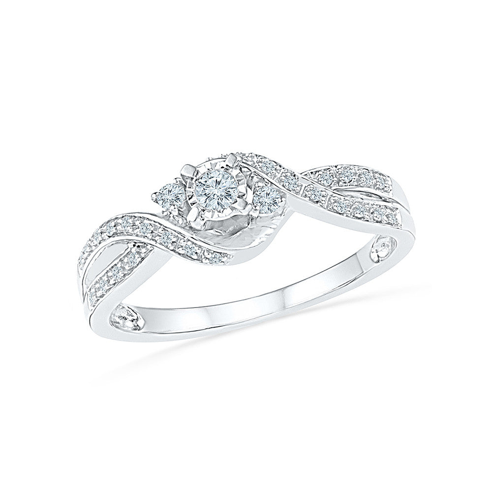 Three stone ring - Avtaara Jewelcarnation | Online Jewellery Shopping Store