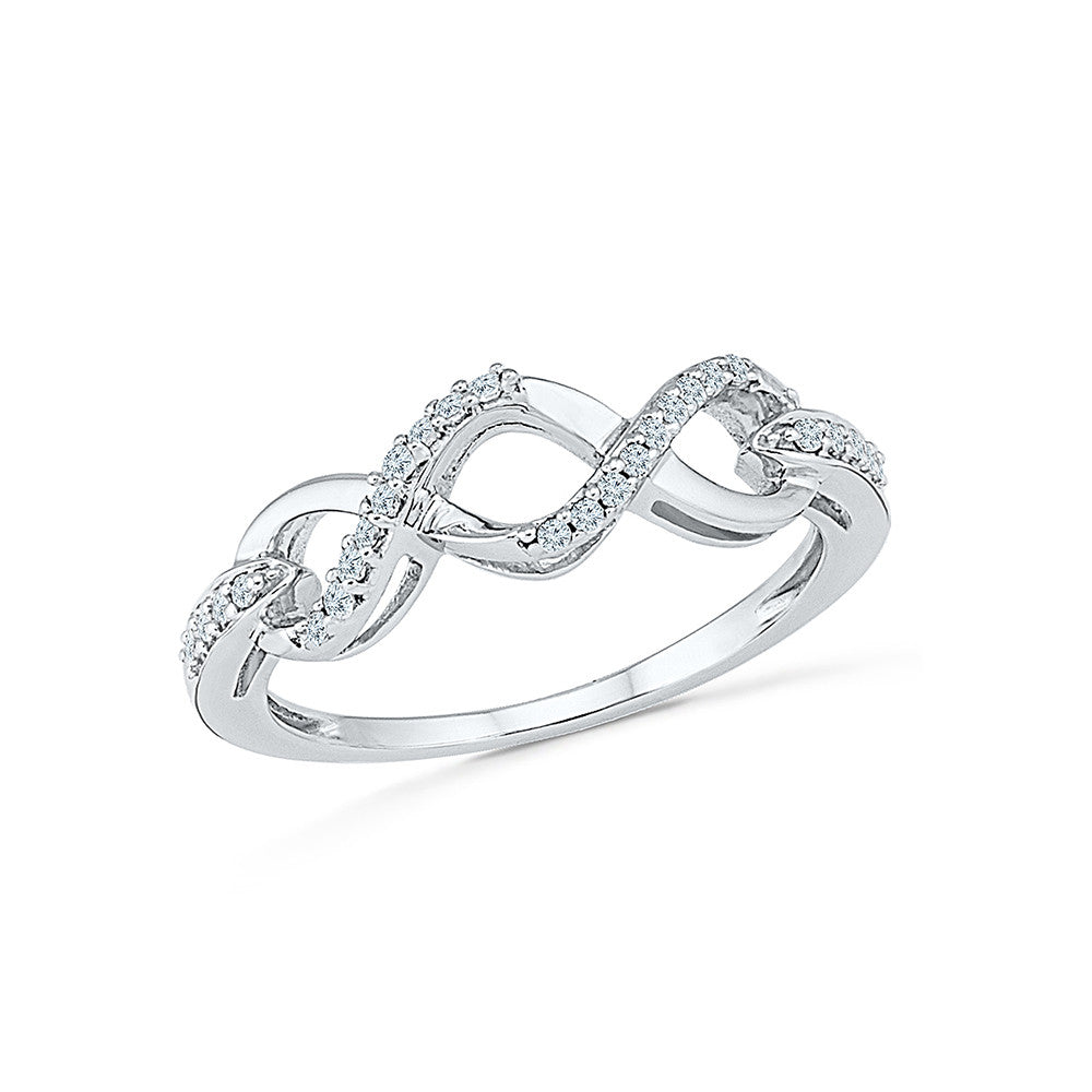 Infinity ring - 2.7 carat round ZAYA moissanite engagement ring, infin – J  Hollywood Designs