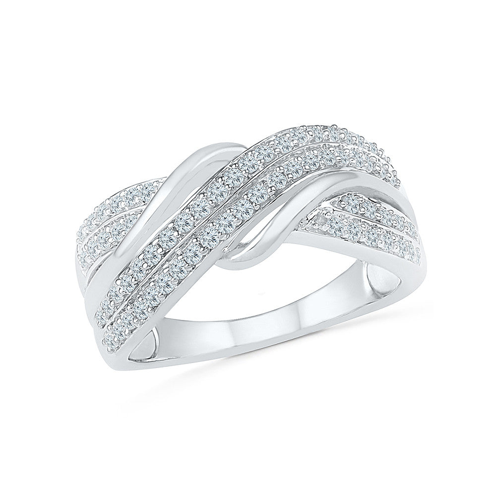 2.15Ct Round Diamond Infinity Weave Eternity Band Wedding Ring 950 Platinum  F VS | eBay