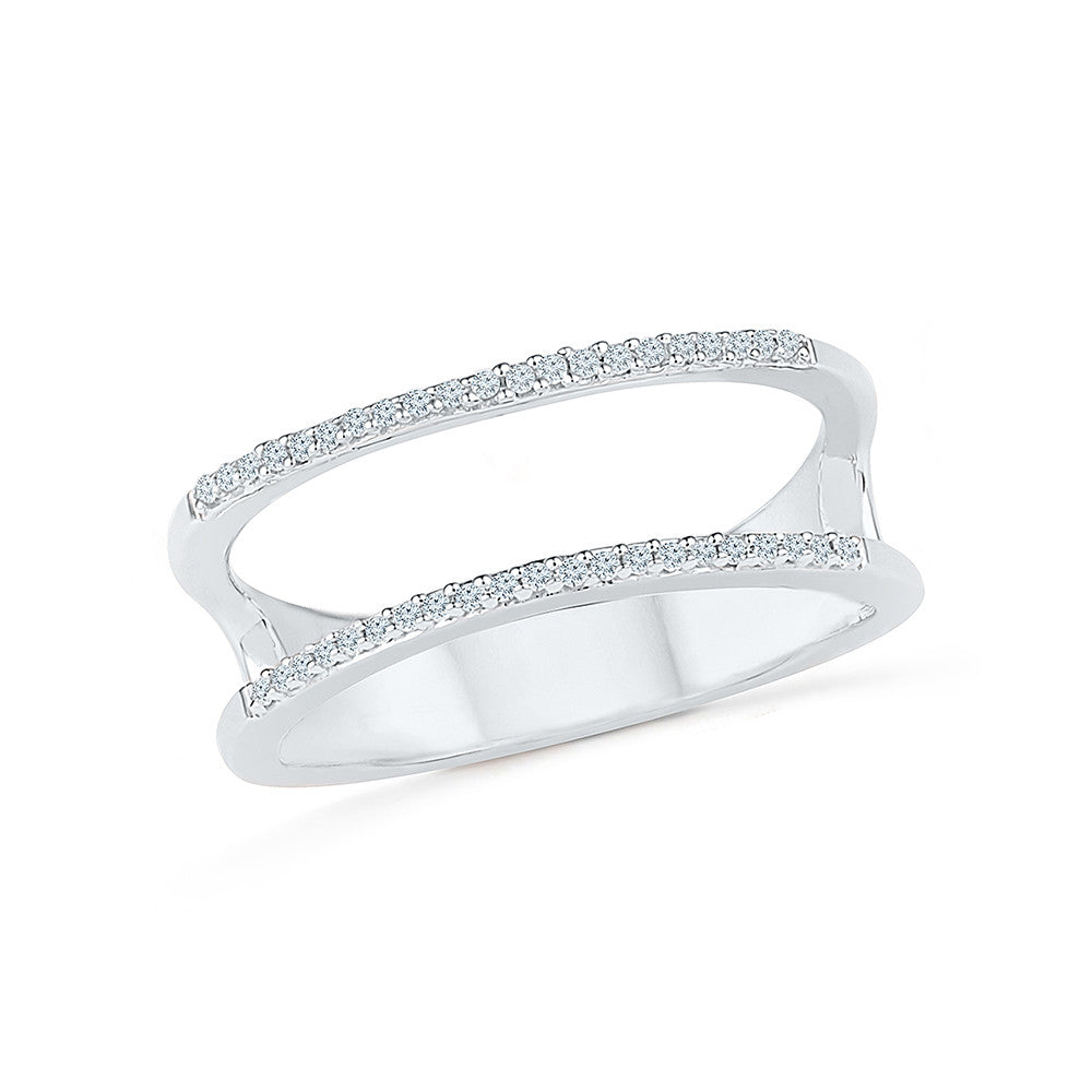 Sami Fine Jewelry Rope Layered Diamond Ring 020788 - Sami Fine Jewelry