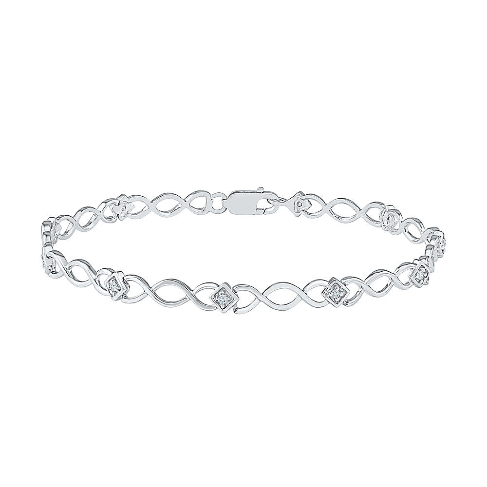 Buy online Silver Tone Diamond Studded Bracelet from fashion jewellery for  Women by Karatcart for ₹729 at 70% off | 2024 Limeroad.com