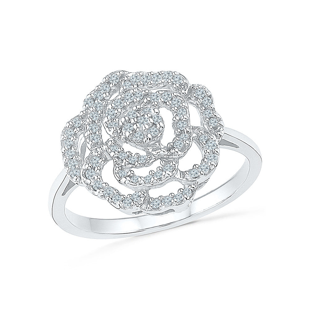 Blossom Lure Diamond Cocktail Ring